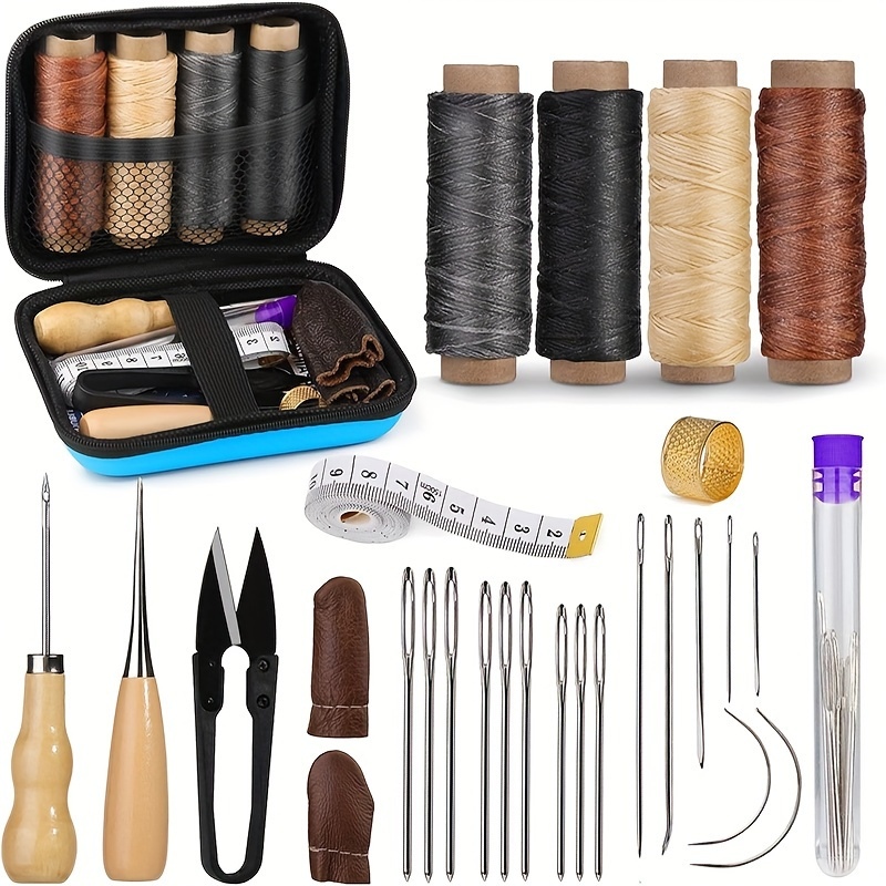 Leather Work Organiser - [Deri Çalışma Seti] Deri Dikiş Seti,