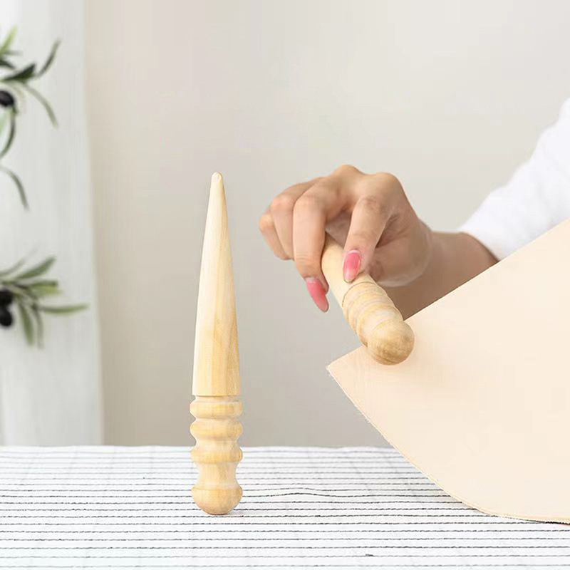 Leather Work Organiser - 1 adet ahşap deri masif ahşap